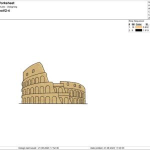 Colosseum Embroidery design
