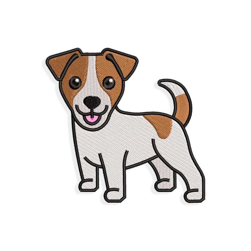 Jack Russell Terrier Embroidery design