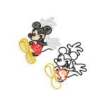 Silhouette of dancing Mickey Mouse Embroidery design