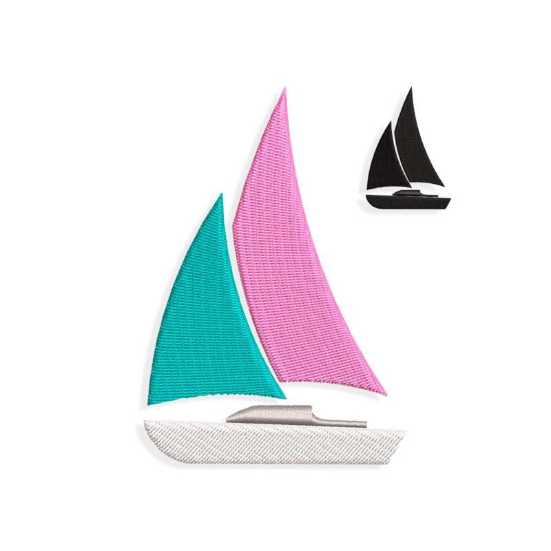 Sailboat Embroidery design