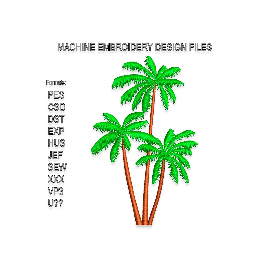 Palms Embroidery design