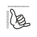 Jumbo sign or Shaka sign Embroidery design