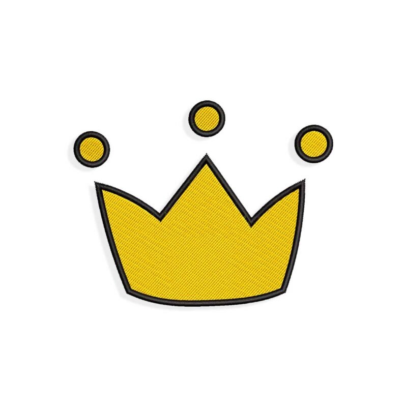 Tiny crown Embroidery design