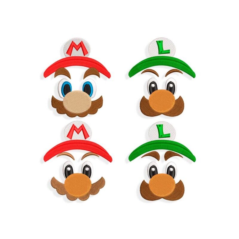 Mario Brothers Embroidery design