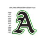 Baseball Amarillo Embroidery design