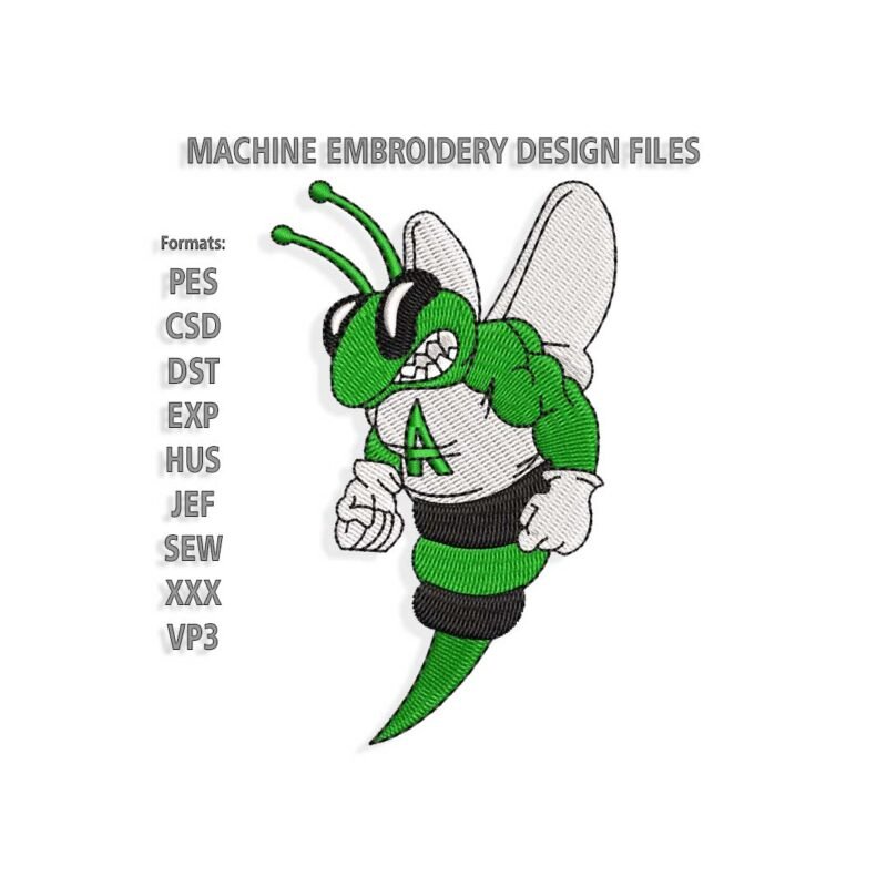 Baseball Azle Hornets Embroidery design