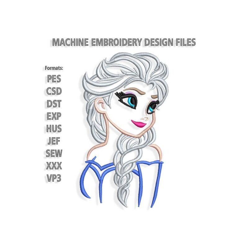 Elsa Frozen Embroidery design