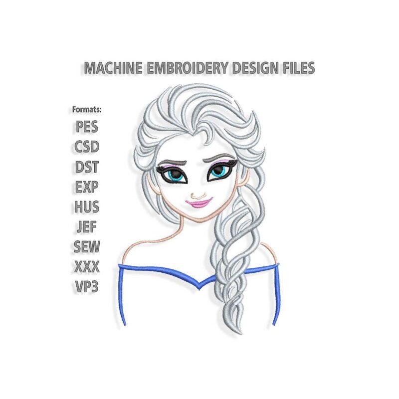 Frozen Elsa Embroidery design