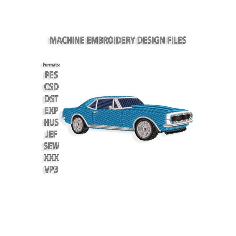 67 Camaro Embroidery design