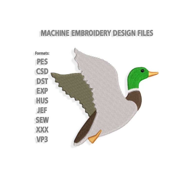 Duck Embroidery design files