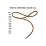 Lasso embroidery design