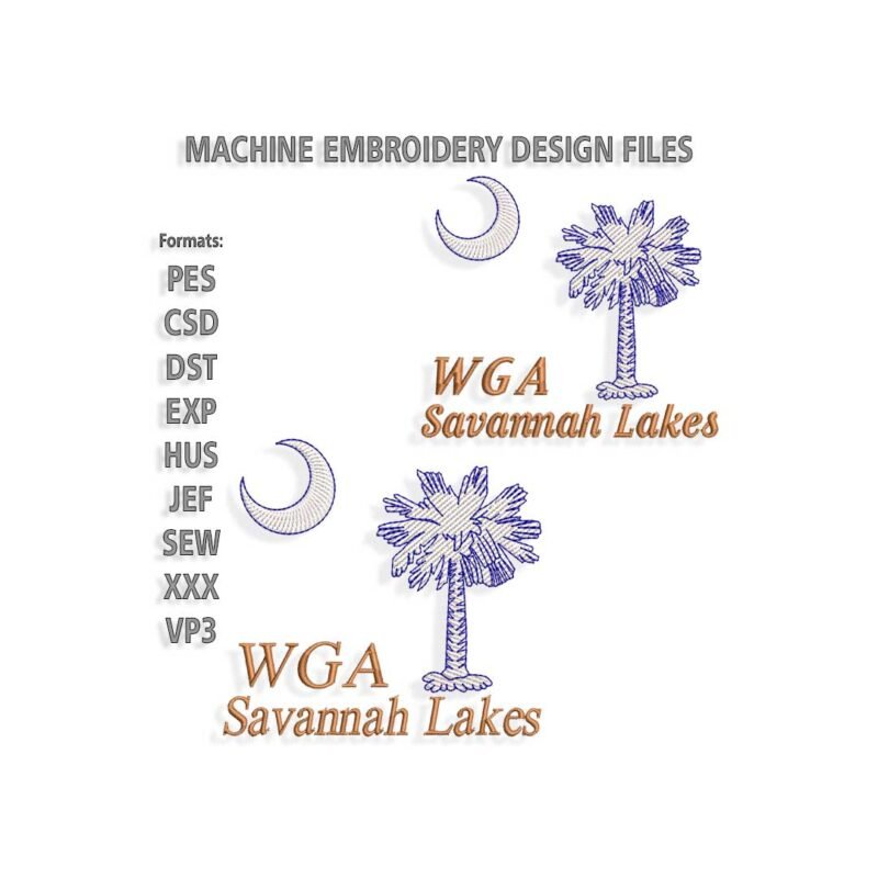 Savannah Lakes Embroidery design