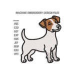 Standing Dog, Jack Russell Terrier Embroidery design