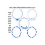 Bundle #1 Monogram frames Embroidery design