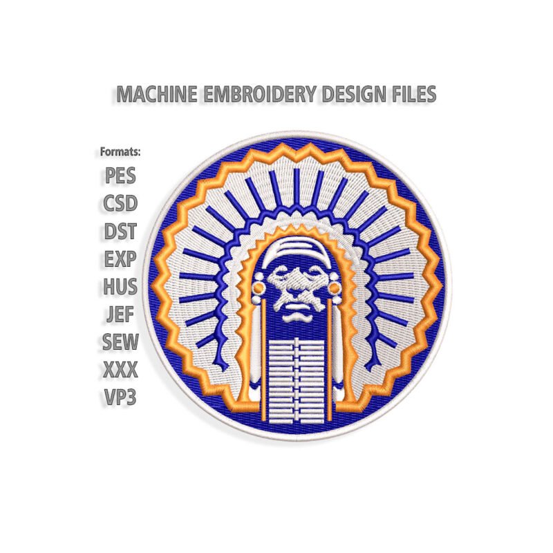 Illinois Fighting Illini Embroidery design