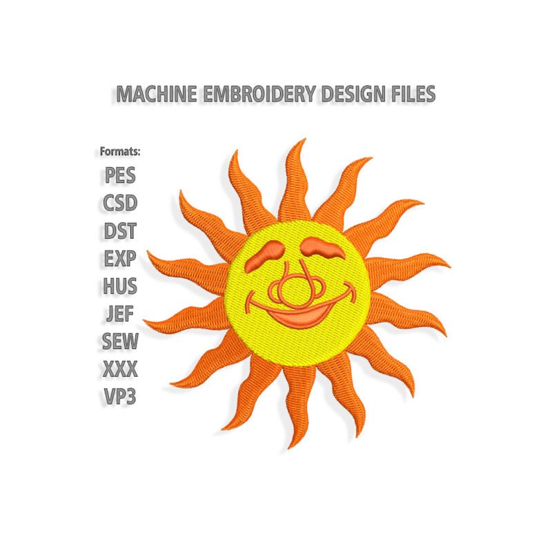 Ray the muppet sun Embroidery design