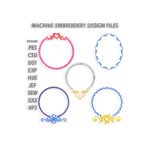 Bundle #3 Monogram frames Embroidery design