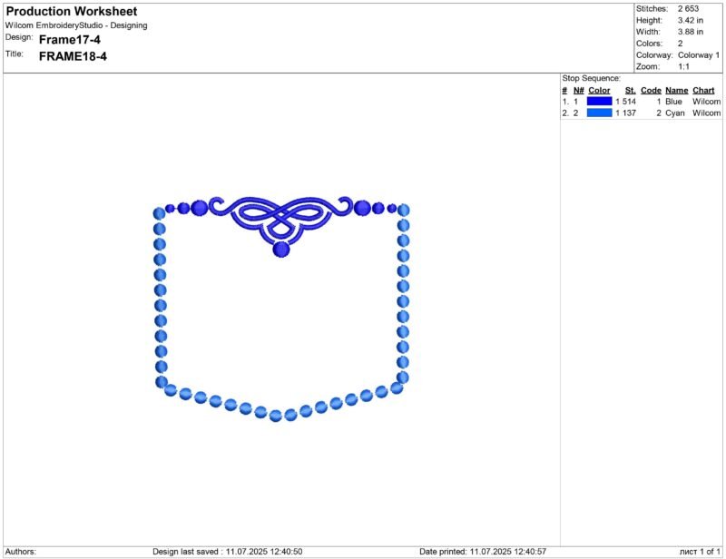 Monogram frames Embroidery design
