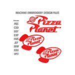 Pizza Planet Embroidery design
