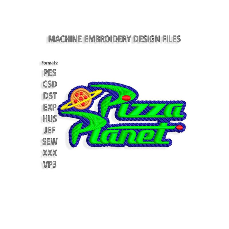 Toy Story Pizza Planet Embroidery design