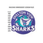 Shelton Sharks Embroidery design