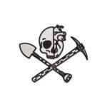 Skull and heart Embroidery design