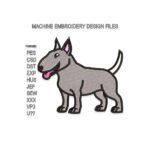 Bull Terrier Embroidery design