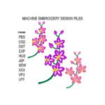 Orchid Embroidery design