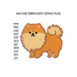 Pomeranian Dog Embroidery design