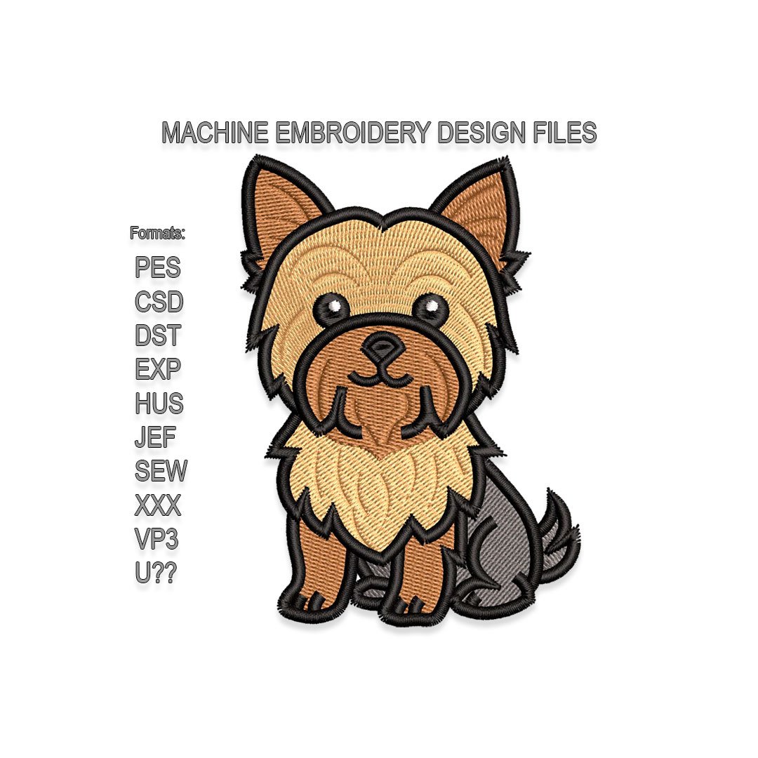 Yorkshire Terrier Embroidery design