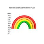 Rainbow Embroidery design