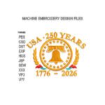 250 Years USA Embroidery design