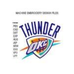 OKC Thunder Embroidery design