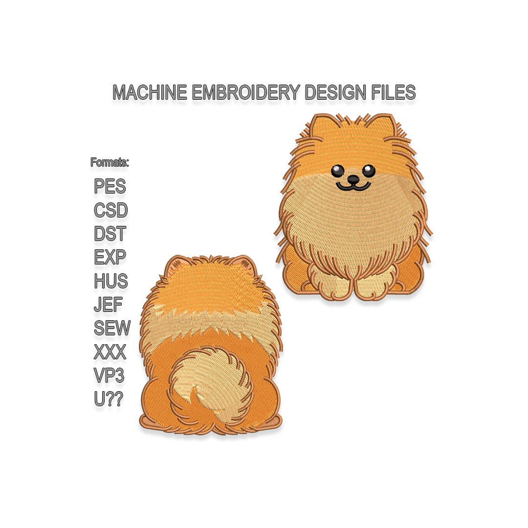 Bundle of Pomeranian Embroidery design
