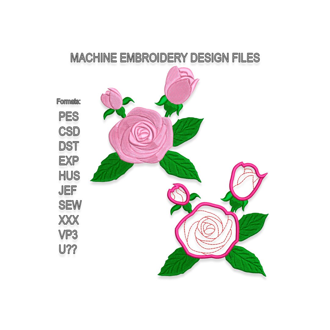 Rose Embroidery design