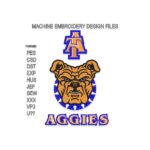 North Carolina A&T Aggies Embroidery design
