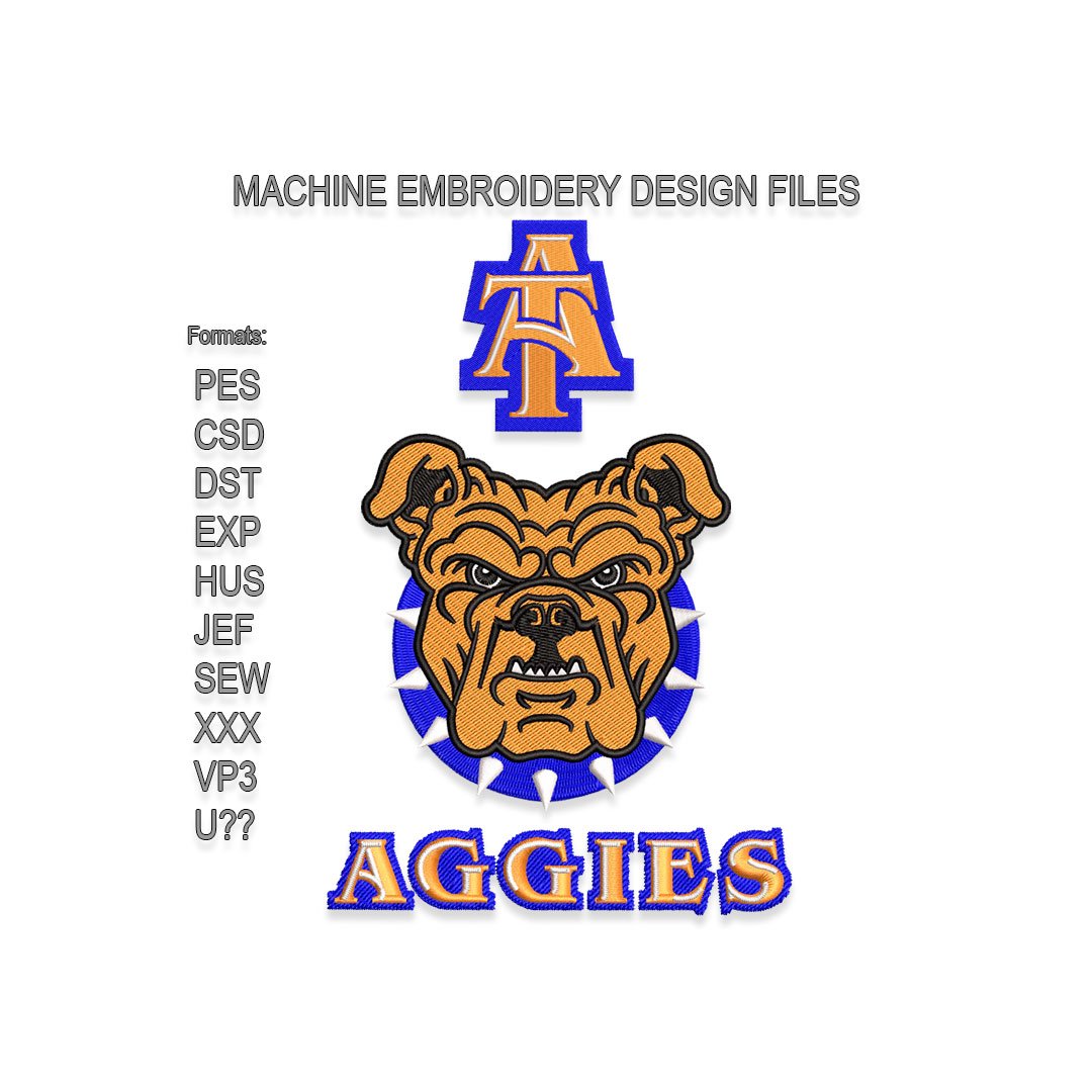 North Carolina A&T Aggies Embroidery design