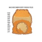 Back Pomeranian Embroidery design