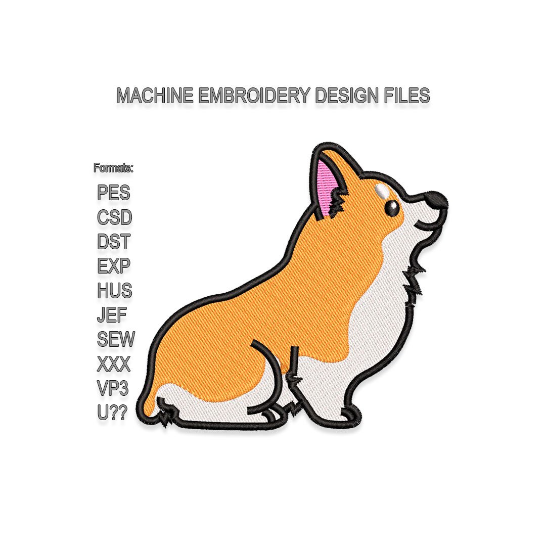 Welsh Corgi Embroidery design files