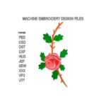 Skulls and Roses Embroidery design