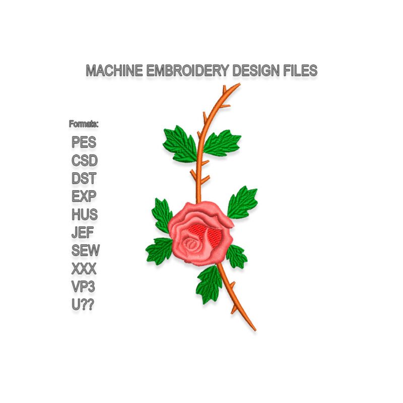 Skulls and Roses Embroidery design