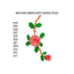 Skulls and Roses Embroidery design
