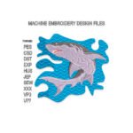 Shark Embroidery design