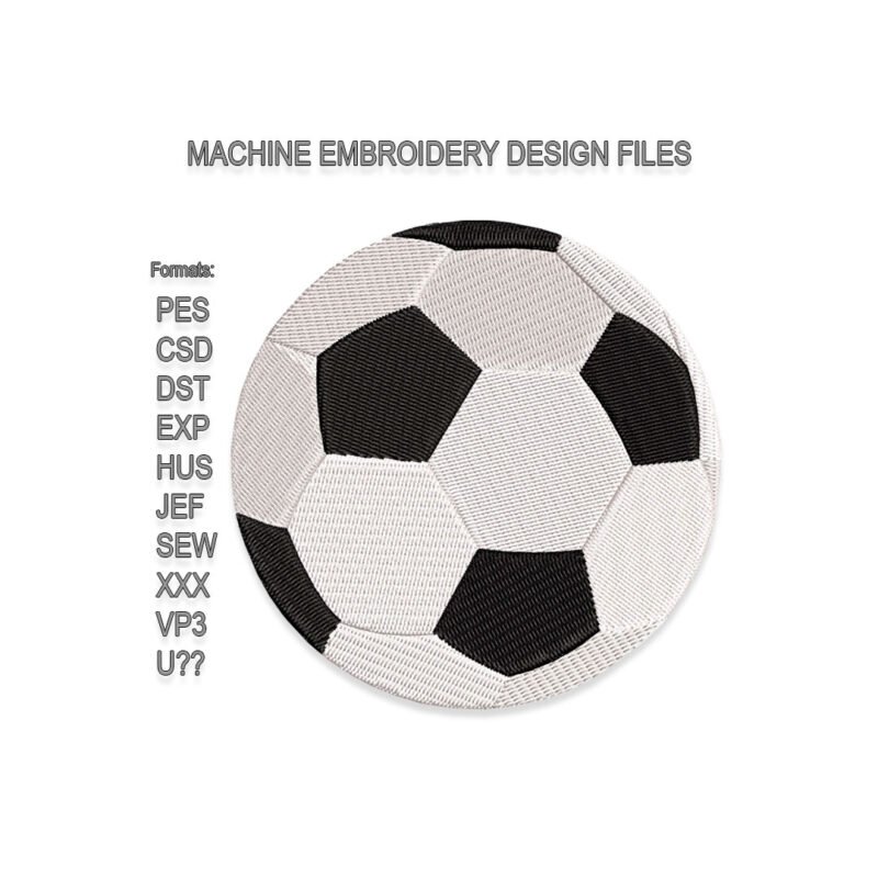 Soccer ball Embroidery design