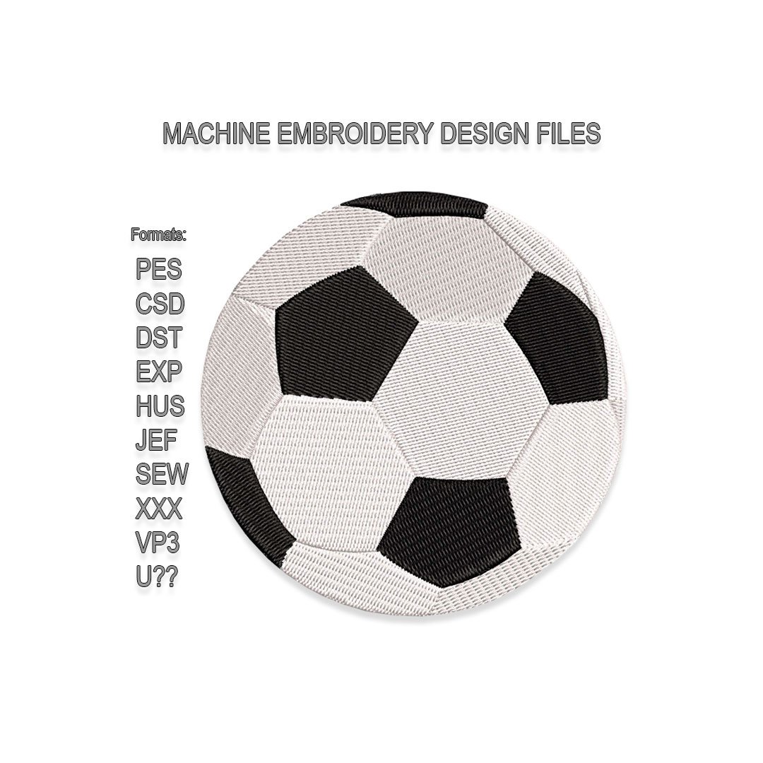 Soccer ball Embroidery design