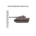Panzer VI Tiger Tank Embroidery design