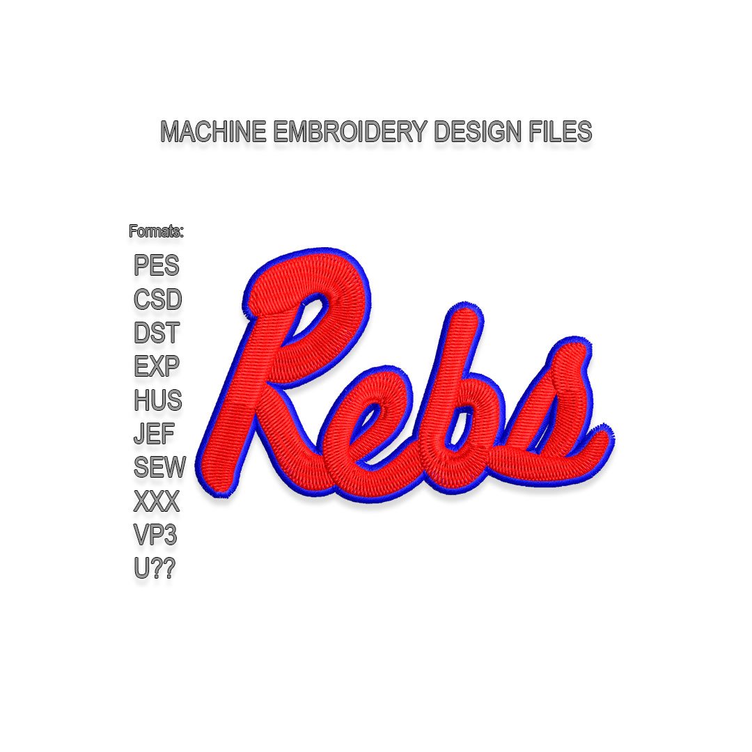 Rebs Embroidery design