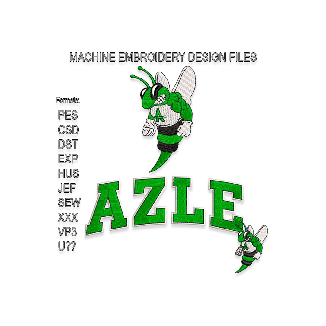 Azle Hornet Embroidery design files
