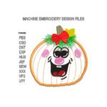Pumpkin Applique Embroidery design