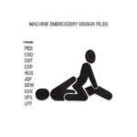 P3 Gay Kamasutra Doodles Embroidery design